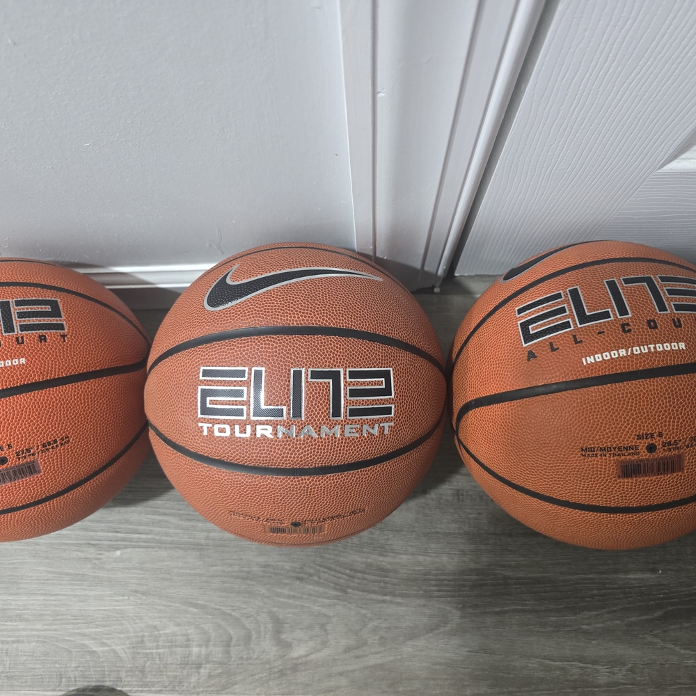 Nike Elite Tournament Basketball - Orange and Black